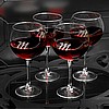 Personalized Connoisseur Red Wine Glasses Set of 4